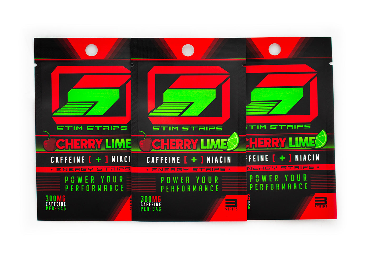 ENERGY STRIPS - Cherry Lime (3 Pack)