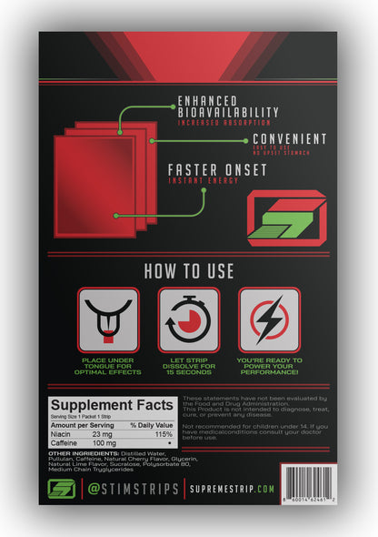 ENERGY STRIPS - Cherry Lime (25 Pack)